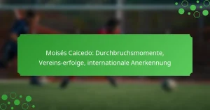 Moisés Caicedo: Durchbruchsmomente, Vereins­erfolge, internationale Anerkennung
