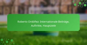 Roberto Ordóñez: Internationale Beiträge, Auftritte, Hauptziele